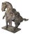 Early 20th Century Cast Iron Tang Dynasty War Horse by Wony Japan For Sale