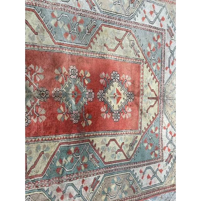1980s Large Vintage Distressed Turkish Kars Rug, 1980s For Sale - Image 5 of 15