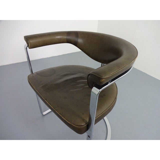 Model 6911 Armchair in Leather by Horst Brüning for Kill International, Germany, 1968 For Sale - Image 11 of 15
