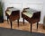Mid-Century Italian Art Deco Nightstands in Wood, Brass & Glass, 1950s, Set of 2 For Sale - Image 6 of 8