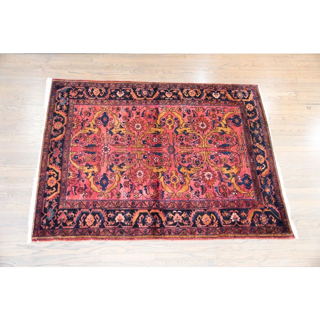 Early 20th Century Persian Lilihan Rug For Sale - Image 4 of 14