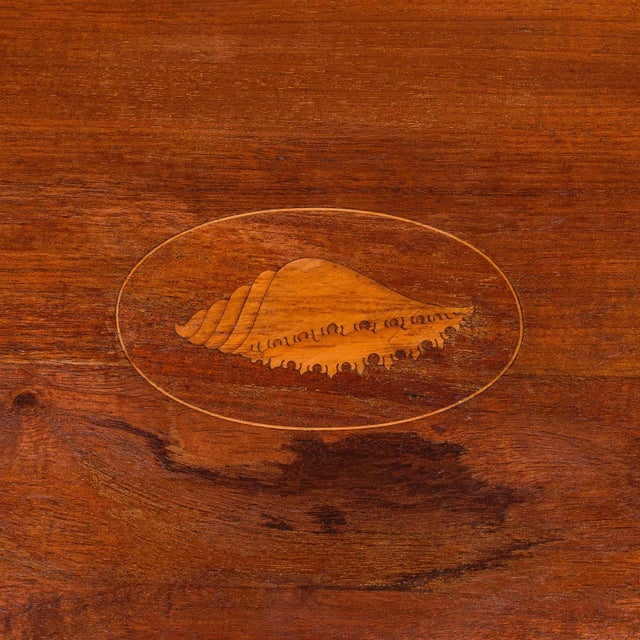 Brown Antique Serving Platter, English Afternoon Tea Tray, Georgian Revival, Edwardian For Sale - Image 8 of 10