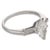 Mid Century Gia 0.88 Marquise Cut Diamond Platinum Engagement Ring, Size 5.5 For Sale - Image 4 of 5