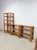 This versatile vintage modular pine shelf unit is a practical and attractive rustic storage find. Four matching shelf...