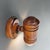 Vintage turned pine wooden wall sconce, likely to be made in denmark in the 1960s. a distinctive vintage wall light...