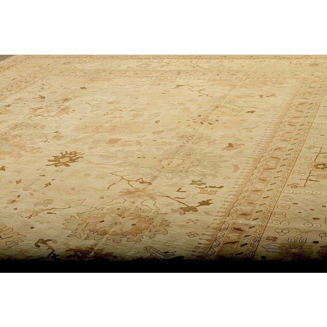 Modern Rug & Kilim’s Modern Oushak Style Rug in Geometric Floral Pattern For Sale - Image 3 of 6