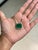 Art Deco 18.82ct Octagon Emerald & Diamond Halo Pendant Necklace With Paperclip Chain For Sale - Image 3 of 16