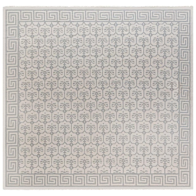 Doris Leslie Blau Vintage Indian Dhurrie Rug For Sale