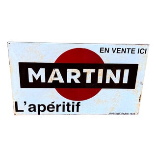 Vintage Martini Sign, 1960s For Sale