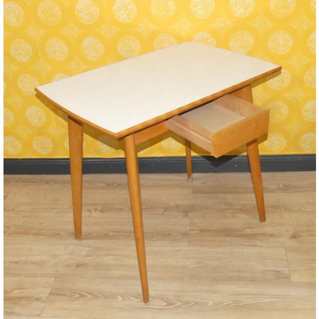 Vintage Kitchen Table in Wood, 1950s For Sale - Image 11 of 11