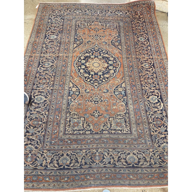 19th Century Rare Size Hadji Jali Li Tabriz rug no. 10958 For Sale - Image 4 of 8
