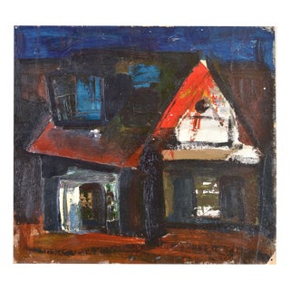 Aleksandr Rodin, Double-Sided Landscape, 1980s, Oil on Board For Sale