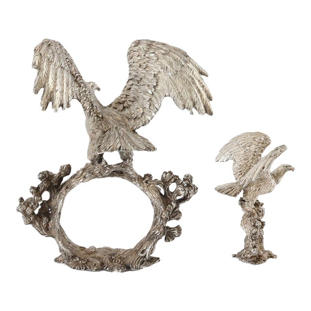 Late 20th Century Reed & Barton Eagle Napkin Ring, 1824 Collection For Sale