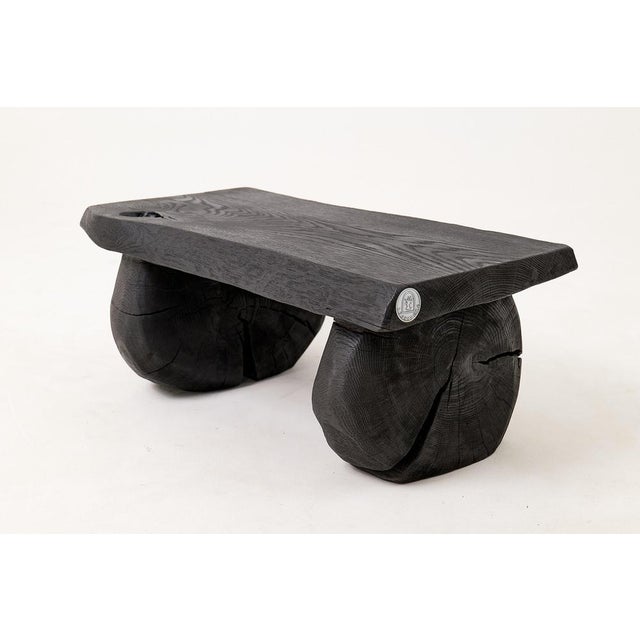 Sculptural Hardwood Stool by Logniture For Sale - Image 13 of 18