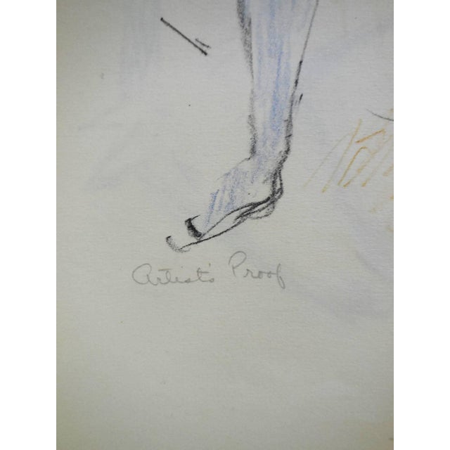 This is an original hand signed (I believe it is also hand colored but i am not positive) Artists Proof Lithograph of a...