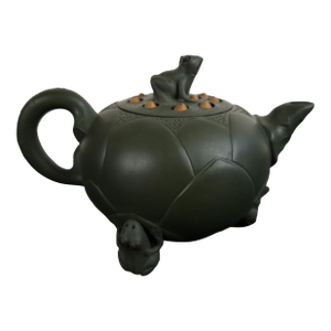 Chinese Yixing Zisha Lotus Flower Frogs Teapot