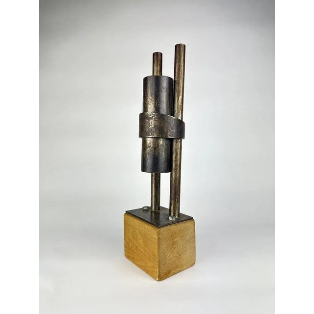 Black Rolf Hans, Early Iron Sculpture, 1971 For Sale - Image 8 of 8