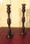 This is a superb tall pair of turned fruitwood wig stands, they date from the late 19th century, they have a long one...