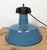 Industrial Blue Enamel Factory Lamp with Cast Iron Top, 1960s For Sale - Image 13 of 18