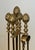 Large Brass Pineapple Fireplace Tools in the Style of Maison Baguès For Sale - Image 6 of 12