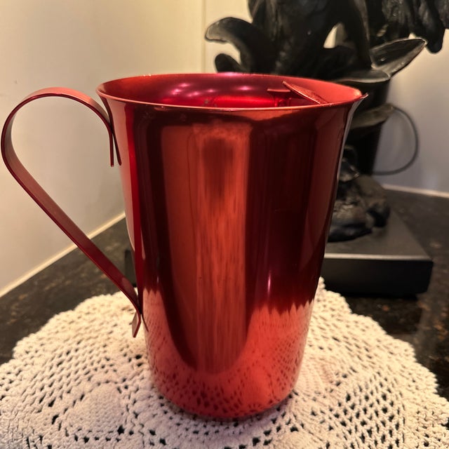 Mid-Century Vintage Color Craft Aluminum Pitcher For Sale - Image 12 of 12