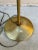 Wood Mid-Century Modern Brass and Wood Floor Lamp With Double Fiberglass Drum Shade For Sale - Image 7 of 12