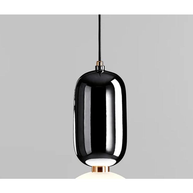 Ceramic Aballs T Me Black Suspension Lamp by Jaime Hayon for Parachilna For Sale - Image 7 of 12