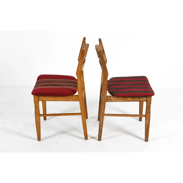 Wood 1970s Vintage Danish Oak Dining Chairs by Henning Kjærnulf for Eg Møbler, Set of Six For Sale - Image 7 of 12