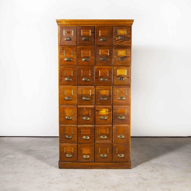 Tall Chest of 28 Drawers, 1940s For Sale - Image 16 of 16