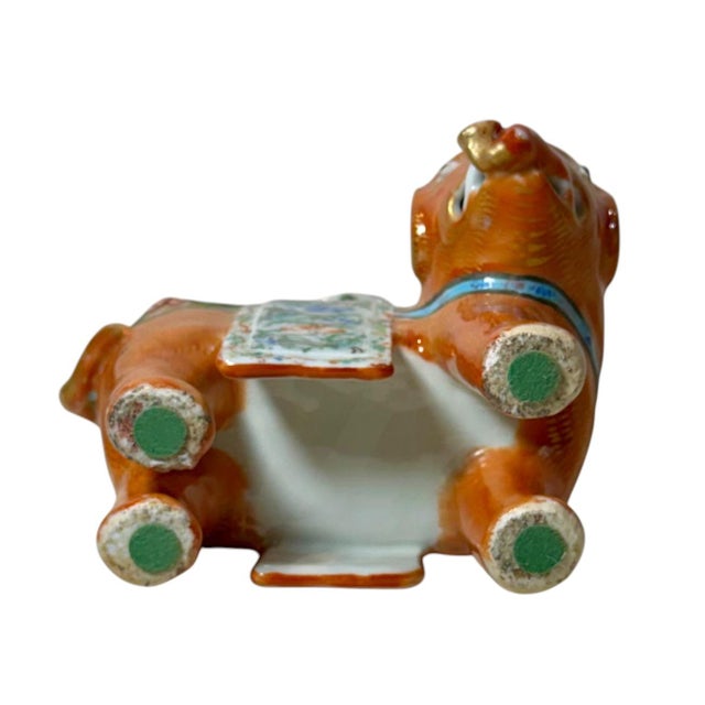19th Century Chinese Export Rose Mandarin Porcelain Elephant Candlesticks - A Pair For Sale - Image 11 of 12