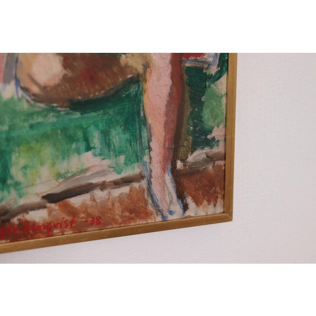 Holger Almqvist, Model Study, 1938, Oil on Panel For Sale - Image 11 of 18