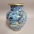 Blue Chinese Cloisonné Vase With Dragon and Phoenix on Blue Ground, Mid-20th Century For Sale - Image 8 of 13