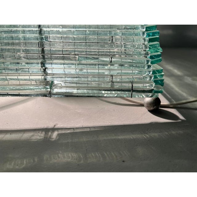 Sculptural Pyramid Table Lamp in Glass, France, 1970s For Sale - Image 16 of 18