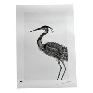 Ardif, Mechanical Heron, Digigraph For Sale