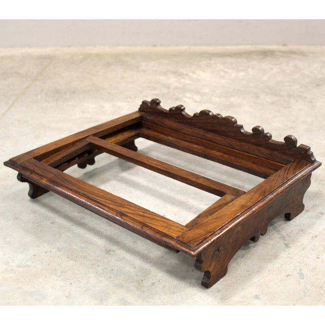 19th Century Table Lectern in Walnut, Italy For Sale - Image 10 of 13