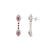 Not Yet Made - Made To Order One-of-a-Kind Design 925 Silver Natural Ruby Diamond Dangle Earrings- A Pair For Sale - Image 5 of 10