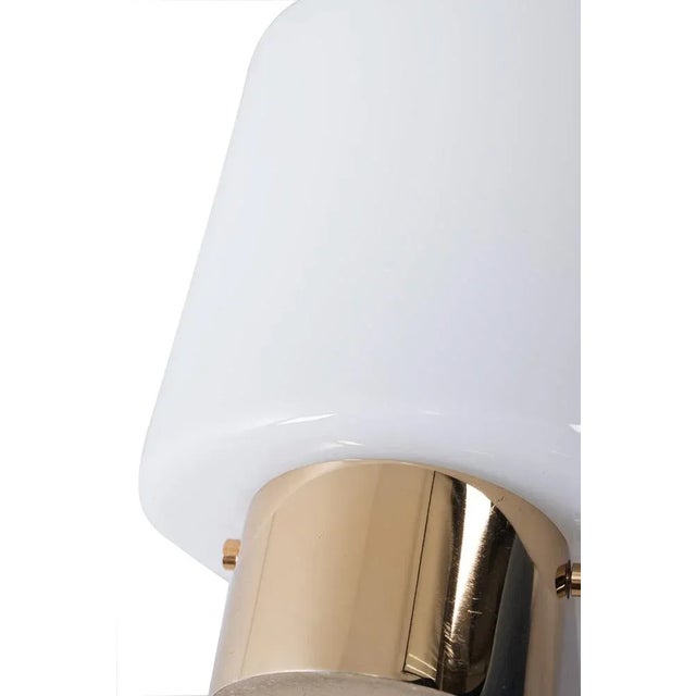 Wall Lamp in White Glass For Sale - Image 6 of 8