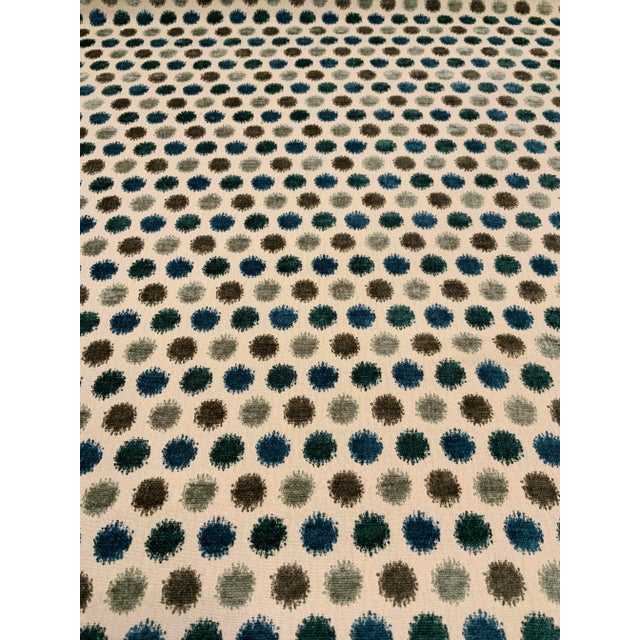 Kravet Kravet Design: 35705-1635 Modern Blue Cut Dot Chenille Designer Fabric - 18.5 Yards For Sale - Image 4 of 4