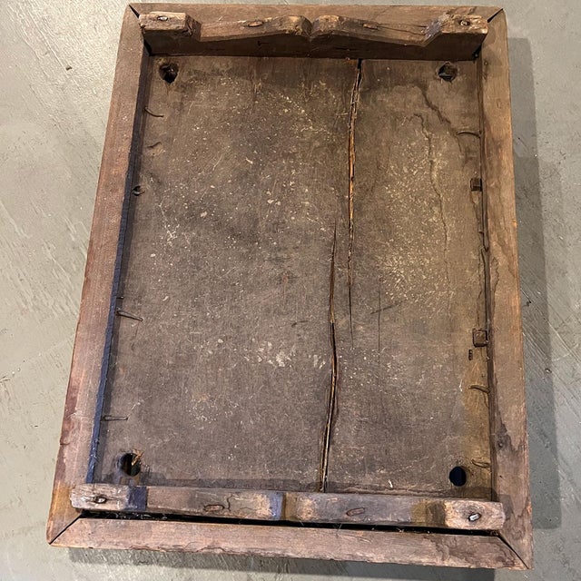 19th Century Indian Teak Altar Shrine Platform / Gallery Tray For Sale - Image 4 of 6