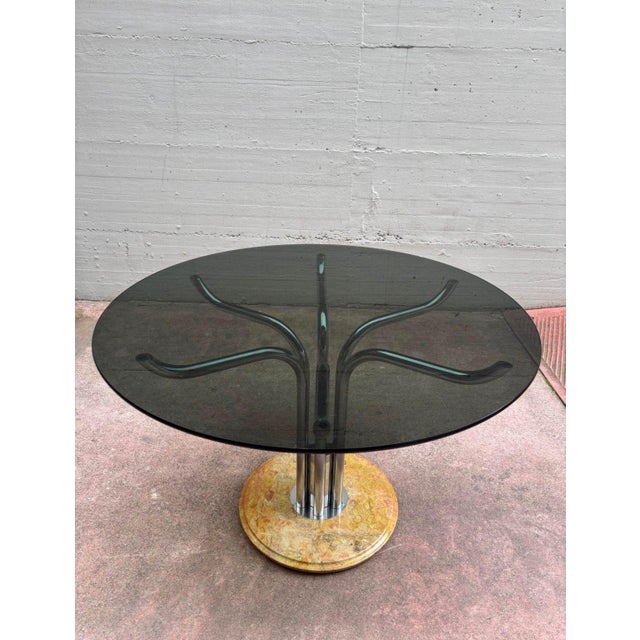 Mid-Century Modern Italian Round Table by Giotto Stoppino For Sale - Image 3 of 5