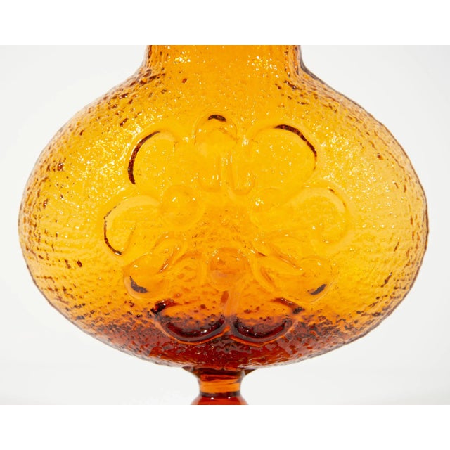 Mid 20th Century Wayne Husted Signed Stelvia “Antigua” Glass Italian Vase For Sale - Image 5 of 7