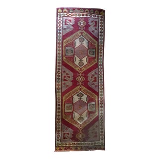 Postmodern Caucasian Woolen Geometrical Rug, 1960 For Sale