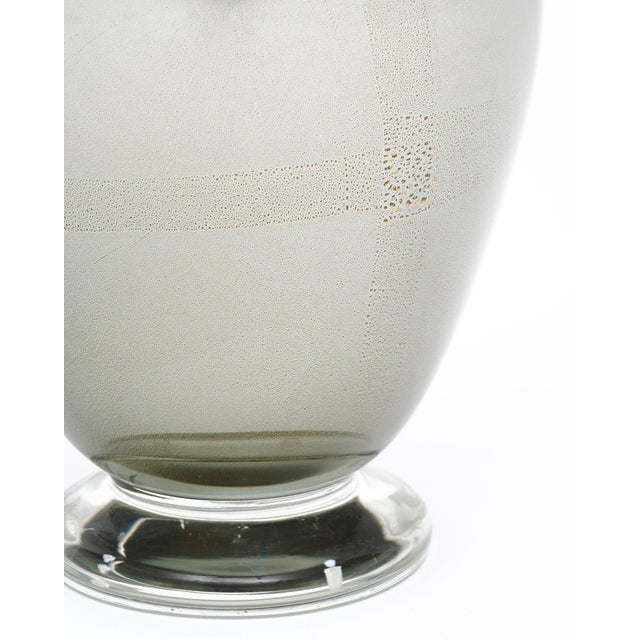 Murano Glass Gray and Avventurina Lamps For Sale - Image 9 of 9