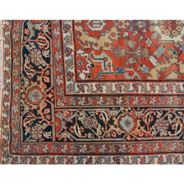 Late 19th Century 19th Century Persian Sultanabad Rug For Sale - Image 5 of 6