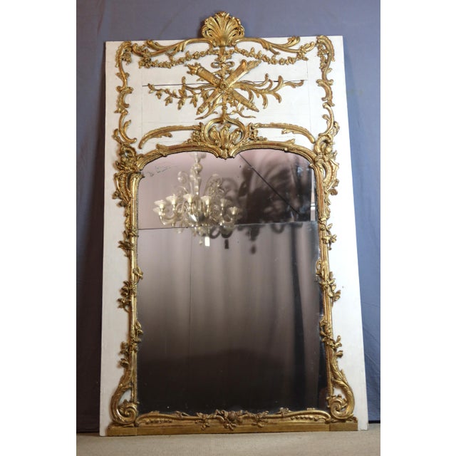 Louis XV Trumeau Mirror, 18th Century For Sale - Image 13 of 13