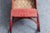 Late 19th Century Antique Children's Push Sleigh, Upholstered and Red Paint Finished Wood Frame With Metallic Rails For Sale - Image 5 of 6
