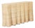Drapery Flat Back Woven Console For Sale