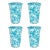 Crow Canyon Home Splatterware, 14 oz. Tumblers in Turquoise & White - Set of 4 For Sale