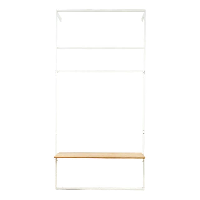 Vintage White Clothes Rack For Sale