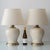 Cream Crackle-Glaze Ceramic Ginger Jar Table Lamps, France, 1980s, Set of 2 For Sale - Image 3 of 17